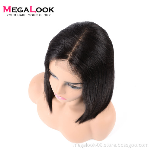 Pre-Plucked Hairline Human Hair Natural Long 2*4 2*6 Deep Parting Human Hair Wigs